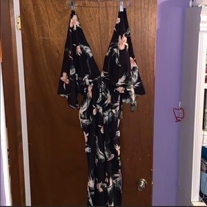 NastyGal side slit ruched maxi dress!